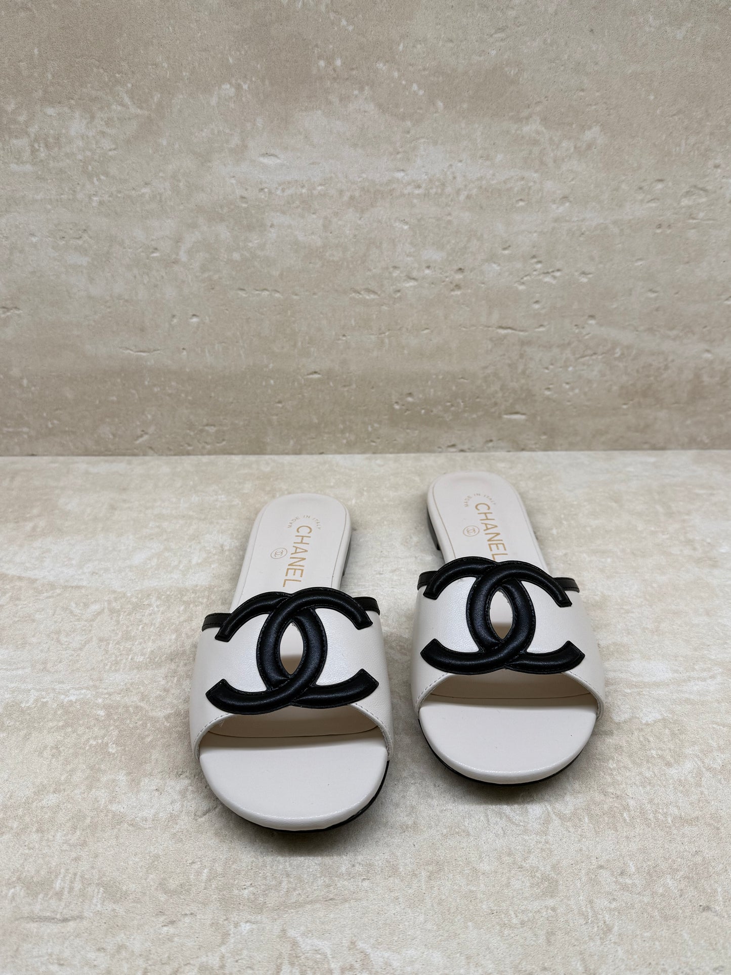 Coco Mules — White & Black