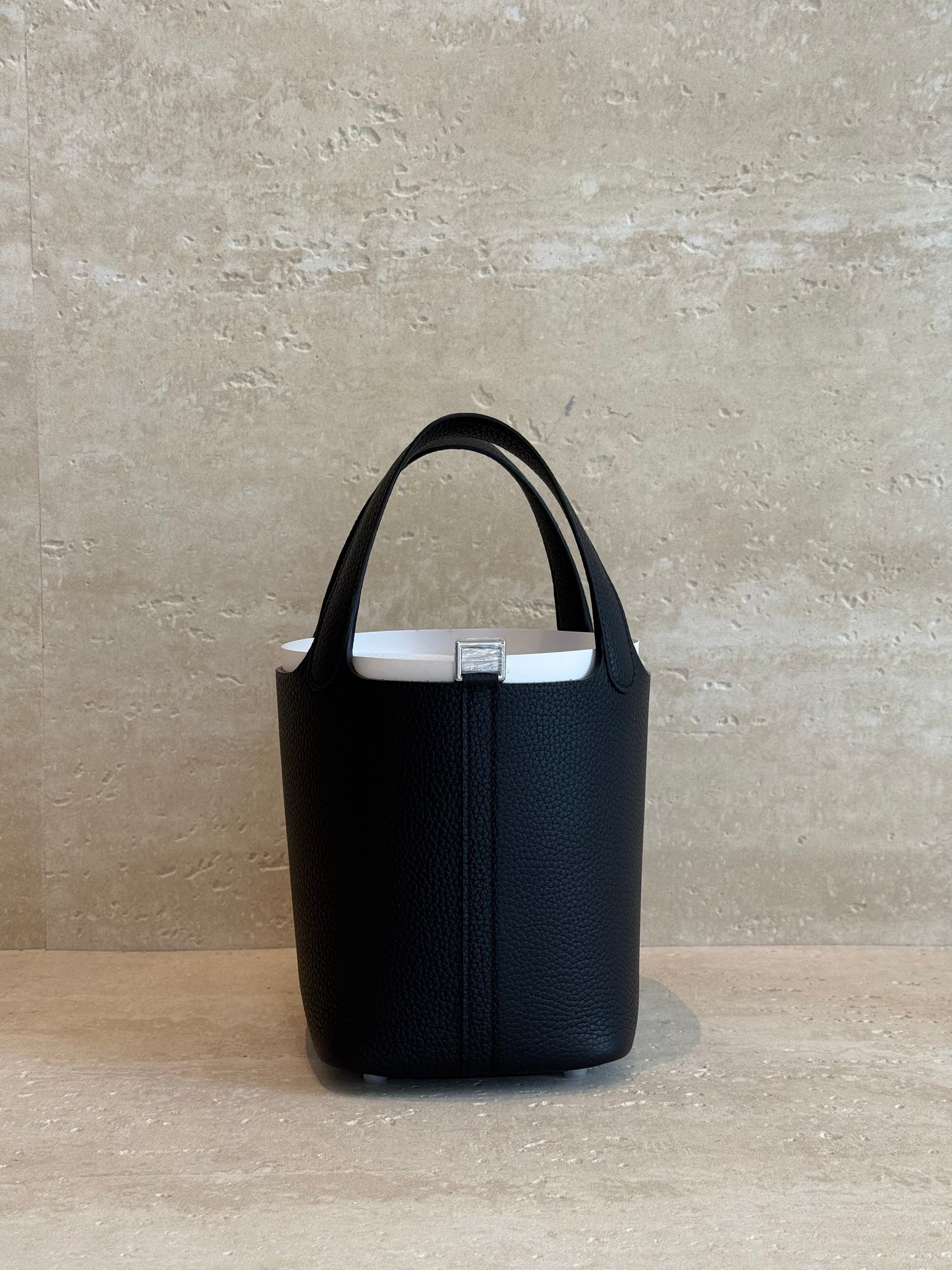 Hermès Picotin 18 — Black Silver