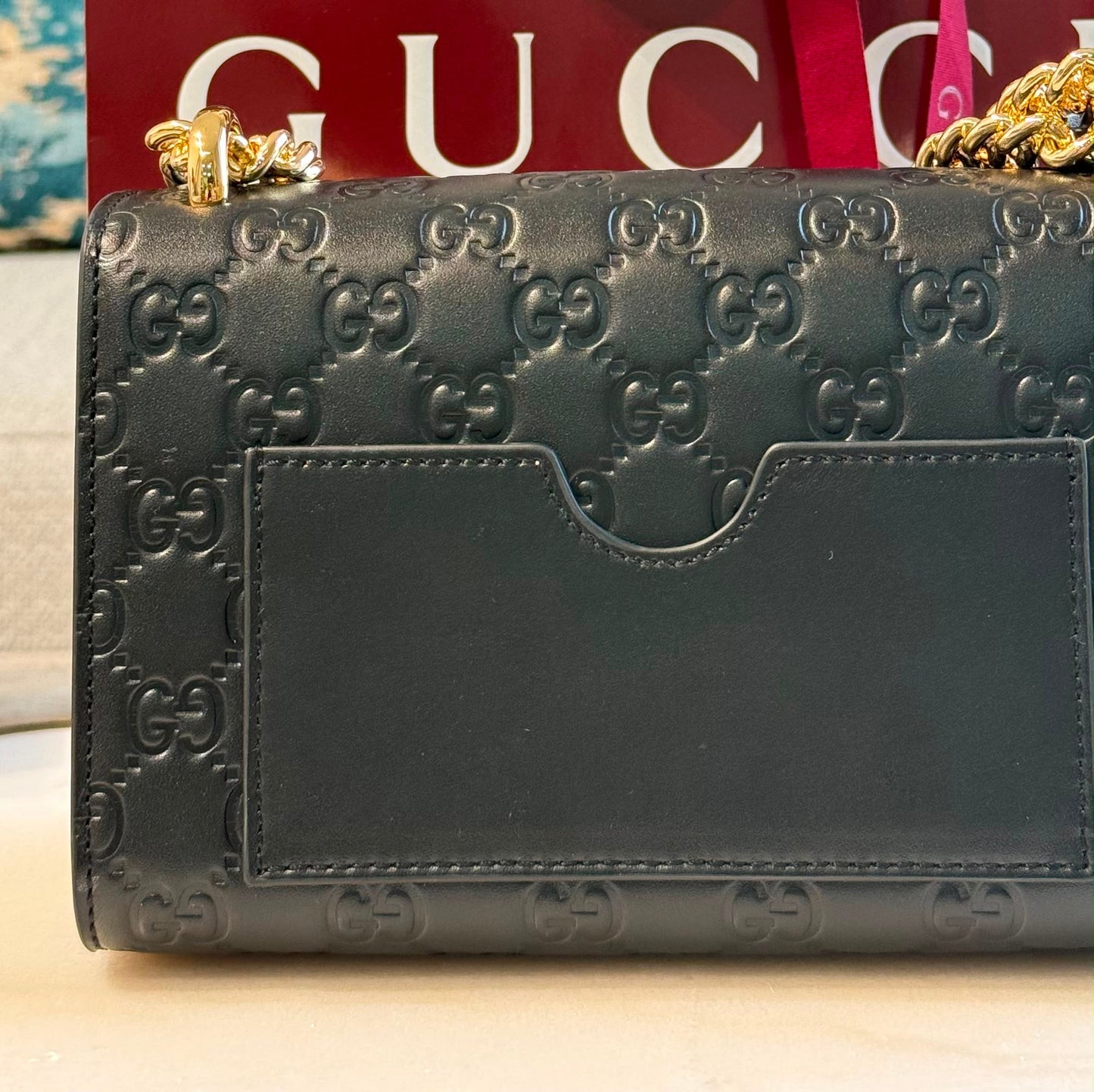 GG Monogram Padlock Mini Bag